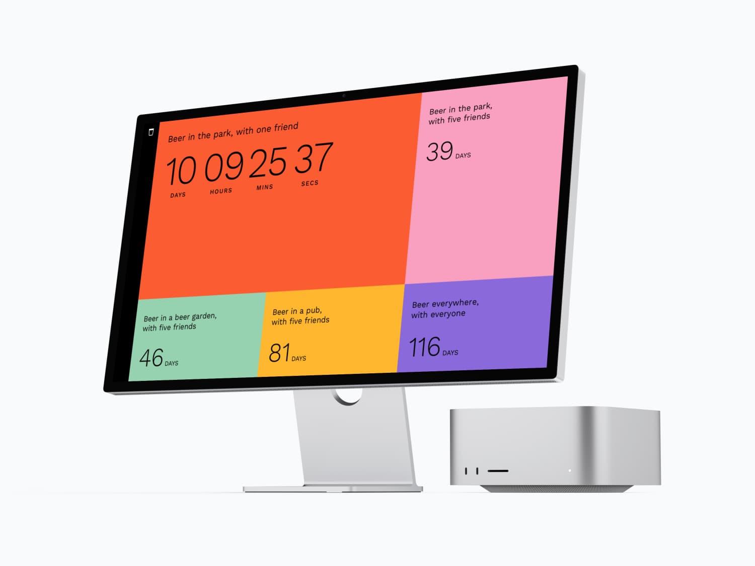 Screenshot of the homepage on desktop